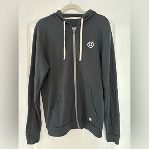Men’s Super Soft Marine Layer Dark Gray Zip Up Hoodie